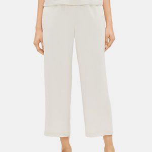 NWT SYSTEM SILK GEORGETTE CREPE CROPPED PANT